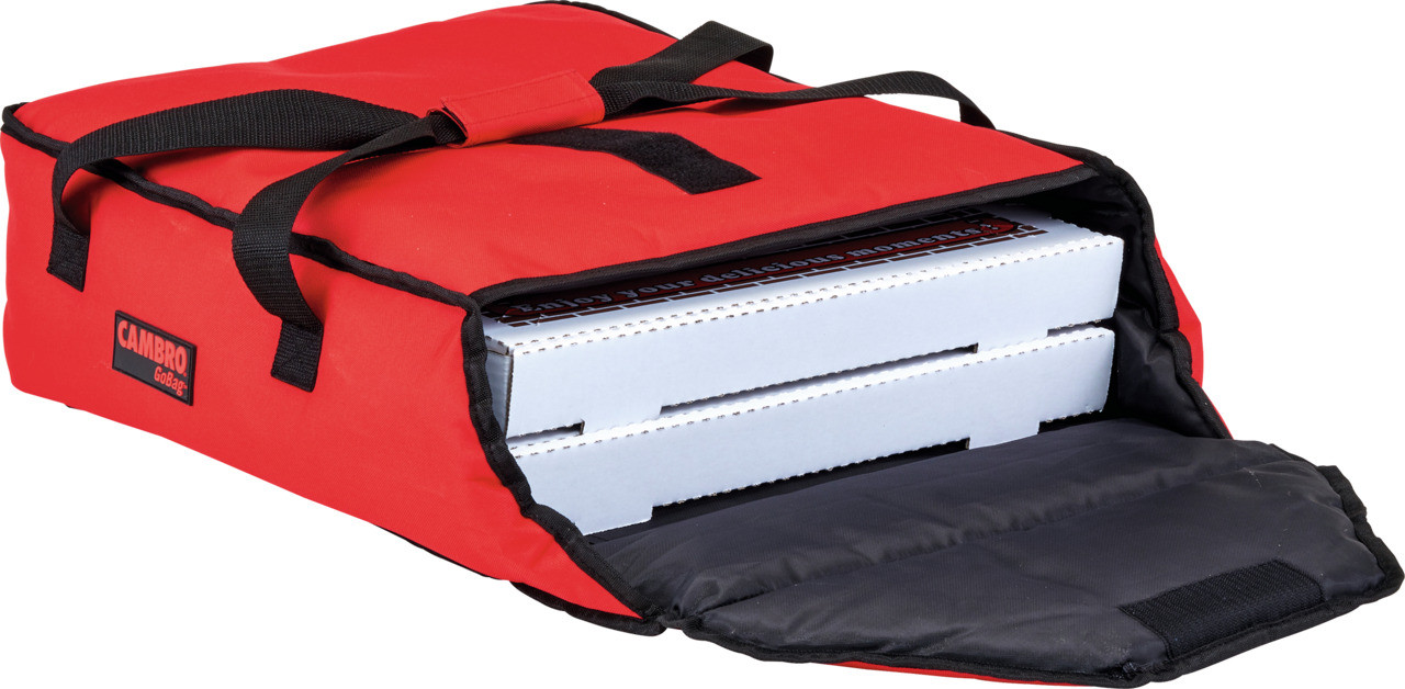 Pizza-Transporttasche, GoBag, rot, für 2 x 406 mm Pizzaschachteln